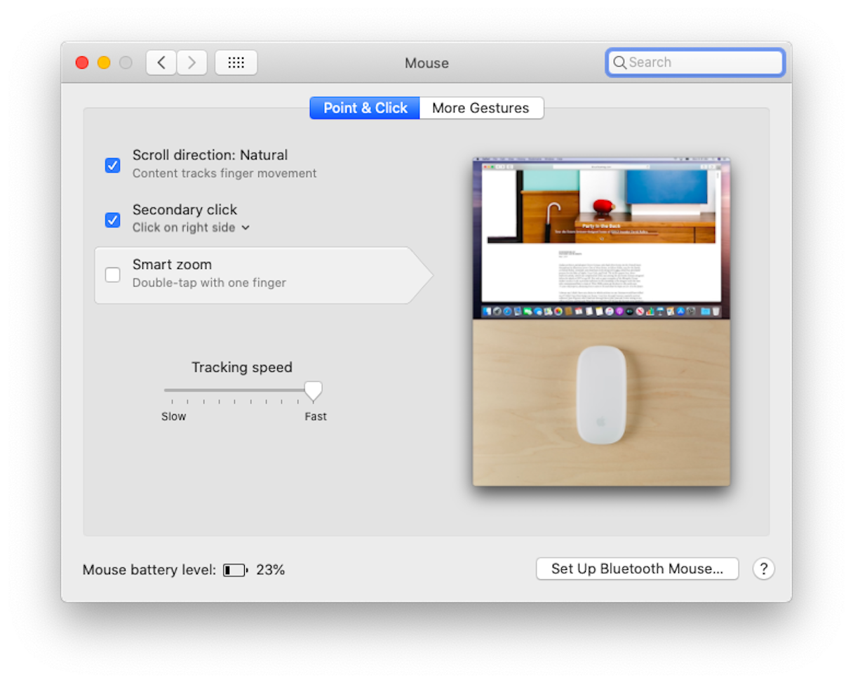 how to change direction of scrolling on mac